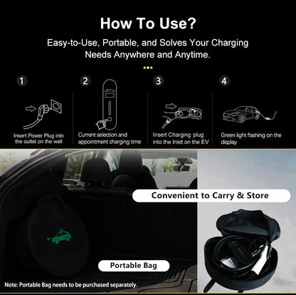 TAYSLA EV Charger Type 2 IEC62196-2 Portable EVSE Charging Cable 16A 3.5KW EV Charging Station Wallbox EU Plug for Electric Car