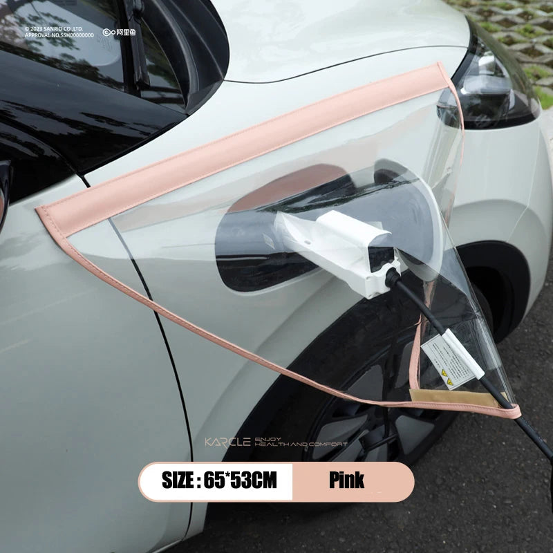 Auto Car EV Charger Plug Port Snow Rain Cover Magnetic Adhesion Waterproof Dustproof Chargering Protector for Electric Vehicles