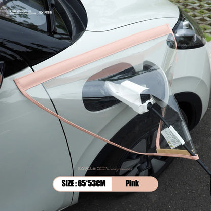 Auto Car EV Charger Plug Port Snow Rain Cover Magnetic Adhesion Waterproof Dustproof Chargering Protector for Electric Vehicles