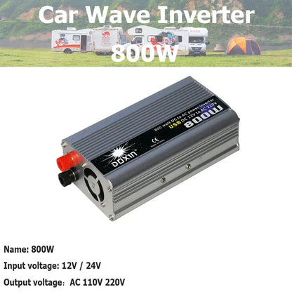 Car Wave Inverter DC 12V 220V 24V 110V AC 300W 500W 800W 1000W 1500W 2000W Inversor Car Adapter Power Solar Inverter Converter