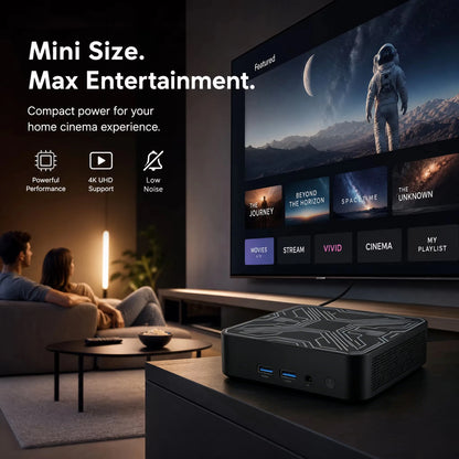 New Mini PC Core i9 10980HK 16GB 1TB 2TB Portable SSD 4K HD Gaming Gamer Desktop Computer
