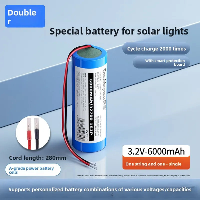 32700 lithium iron phosphate battery pack 3.2V mobile power supply 6.4 garden light street light 12.8V lithium battery