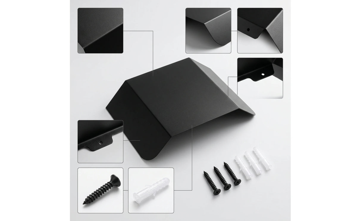 EV Charger Rain Cover Weatherproof EV Charger Cover Charging Station Canopy Wall-Mounted Charging Unit Protective Roof Aluminum