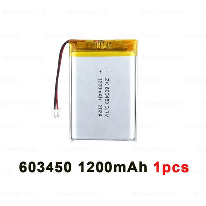 1pcs- 10pcs 3.7V 063450 Li Ion Polymoer Battery 603450 1200mAh Lipo Lithium Batteries  for Bluetooth Headset MP3/mp4 Speaker