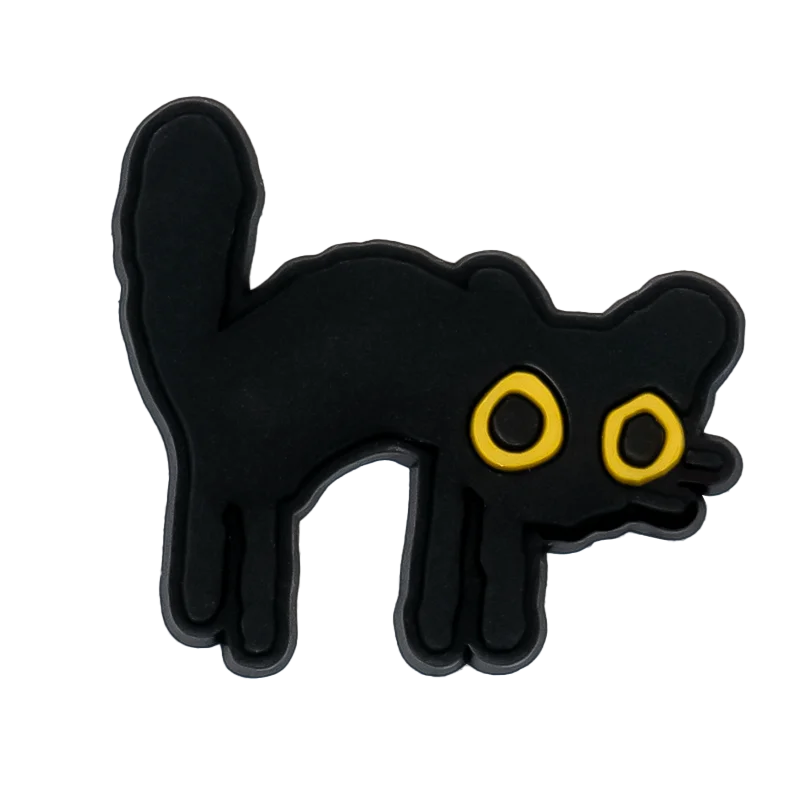 1pcs PVC Cats Charms for Clog Buckle Dollar Leaf Shoe Decorations Clips Accessories for Men Kids Favor Gifts Fit Wristband Gift