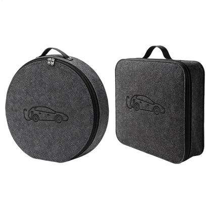 New Energy Vehicle Charging Gun Storage Bag Portable EV Charger Cable Bag Waterproof Auto EV Charging Jumper Storage Bag