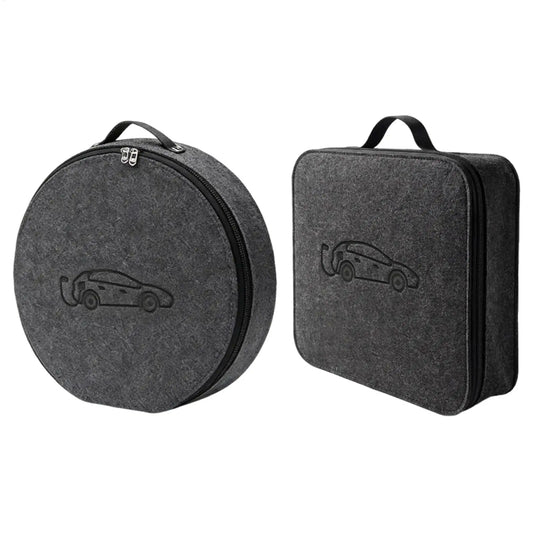 New Energy Vehicle Charging Gun Storage Bag Portable EV Charger Cable Bag Waterproof Auto EV Charging Jumper Storage Bag