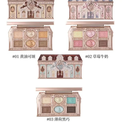 THE SWEETIE BEAR COLLECTION Makeup Gift Set All In Shimmer Eye Shadow Palette Blush Powder Lip Jelly Gift Box