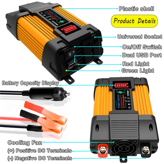 6000W 4000W Solar Power Inverter DC 12V To AC 110V 220V Transformer Power Solar Voltage Converter Modified Sine Wave Inverter