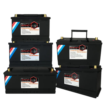 12V LiFePO4 Lithium Car Battery 70Ah 80Ah 100Ah 120Ah Jump Starter Battery Built in 200A BMS for Car, Automotive , SUV, Vehicle