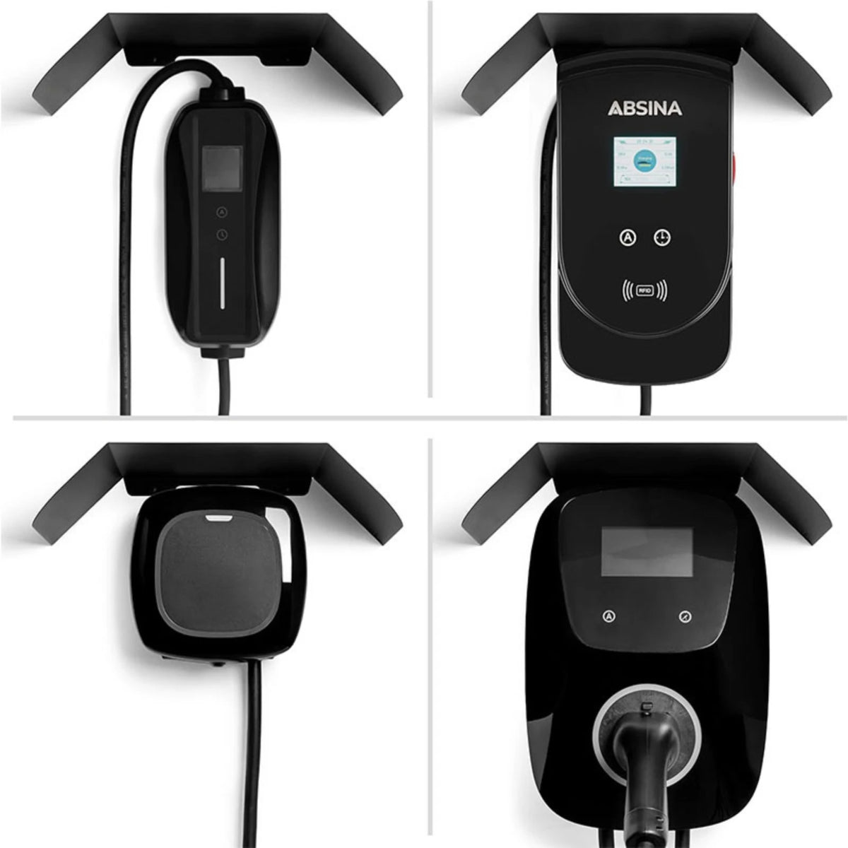 EV Charger Rain Cover Resistant EV Charger Cover Charging Station Canopy Rust-Proof Charging Unit Protective Roof All-Weather