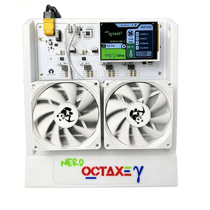 NerdOctaxe BTC Miner 12TH/s 160W 16J/Th 8*BM1370 ASIC Chips 2.4G WiFi Open-Source Mining Machine for Bitcoin Mining