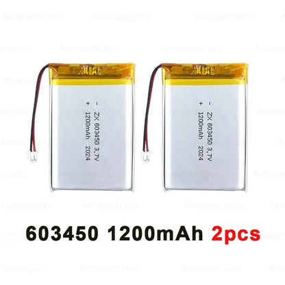 1pcs- 10pcs 3.7V 063450 Li Ion Polymoer Battery 603450 1200mAh Lipo Lithium Batteries  for Bluetooth Headset MP3/mp4 Speaker