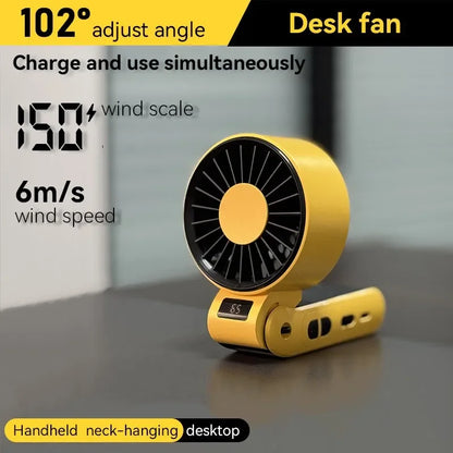 Portable High Speed Small Fan Rechargeable Usb Interface Foldable Handheld Outdoor Fan Small Cooling Fan Suitable For Outdoor