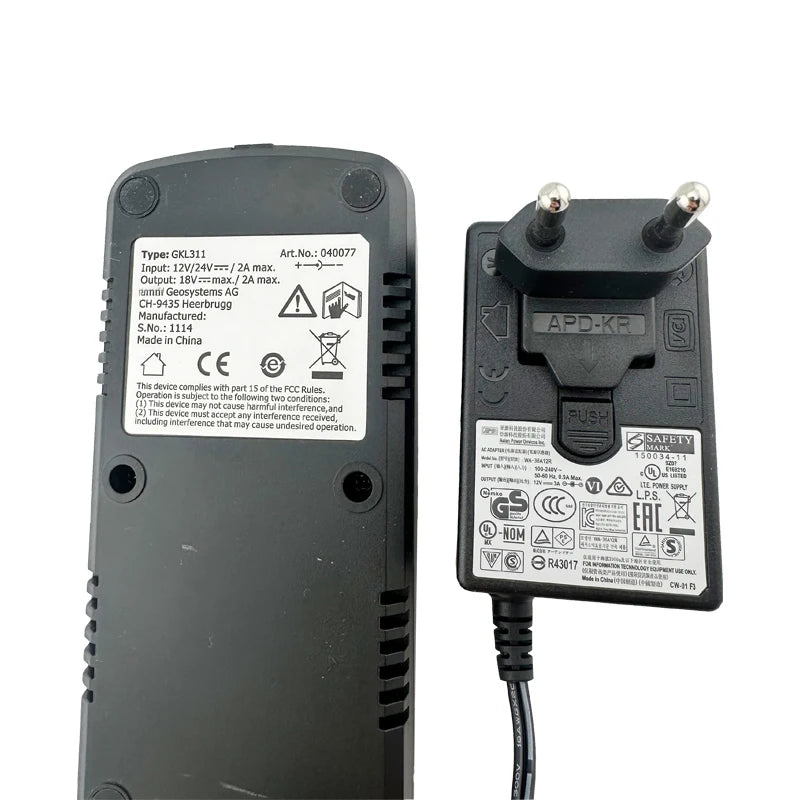 GKL311 Charger For SWISS TYPE GEB90 GEB211 GEB212 GEB221 GEB222 GEB241 GEB242 GEB331 Total Station Battery Charging EU US Plug