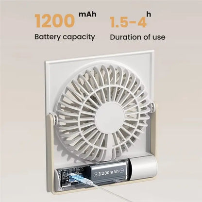 USB Rechargeable Fan For Camping 4 Speeds Quiet Table Personal Fan A