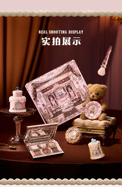 THE SWEETIE BEAR COLLECTION Makeup Gift Set All In Shimmer Eye Shadow Palette Blush Powder Lip Jelly Gift Box