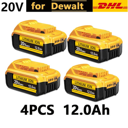 For DeWalt 20V Lithium Ion Batteries 20V 12Ah DCB203 Li Ion Battery Replacement DCB206 DCB205 DCB204 DCB200 Power Tools