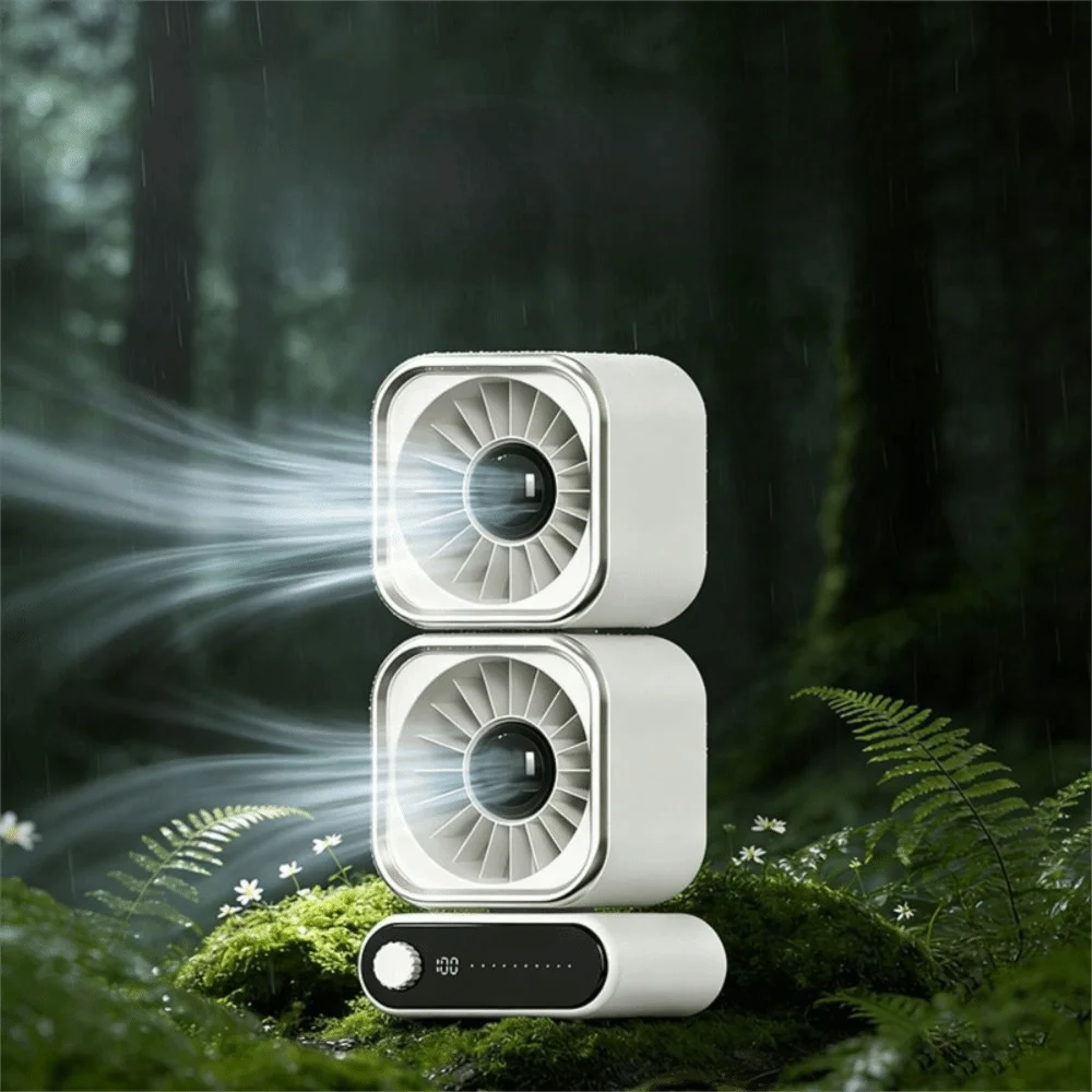 Rechargeable Battery Portable Mini Circulating Fan Quiet Operation Strong Airflow Rechargeable Personal Fan Low-Noise Design
