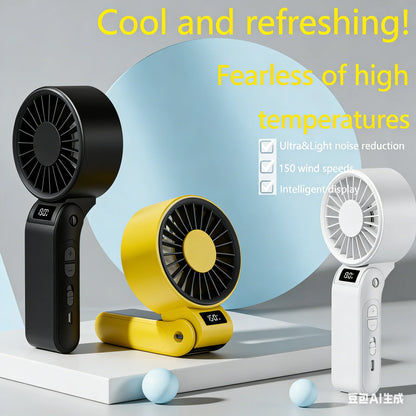 Portable High speed fan Mini Fan 3000mAh Rechargeable Battery USB Fan Foldable Handheld Fan for Outdoor fan