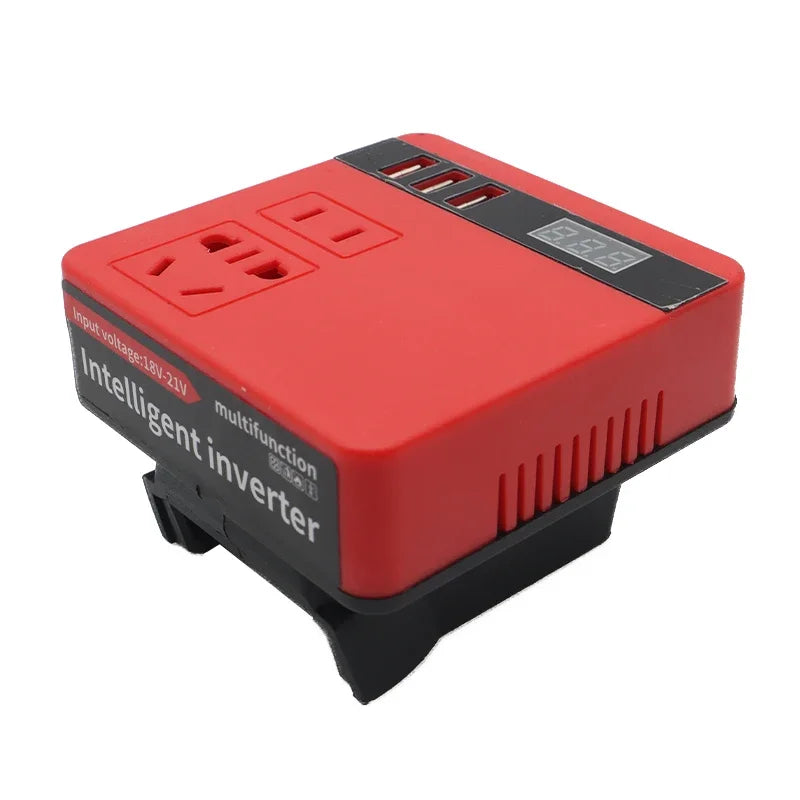220V Multifunction Intelligent Lithium Battery Inverter Outdoor Work Inverter for Makita for Milwaukee for DeWalt  for Dayi