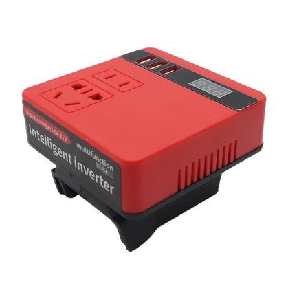 220V Multifunction Intelligent Lithium Battery Inverter Outdoor Work Inverter for Makita for Milwaukee for DeWalt  for Dayi