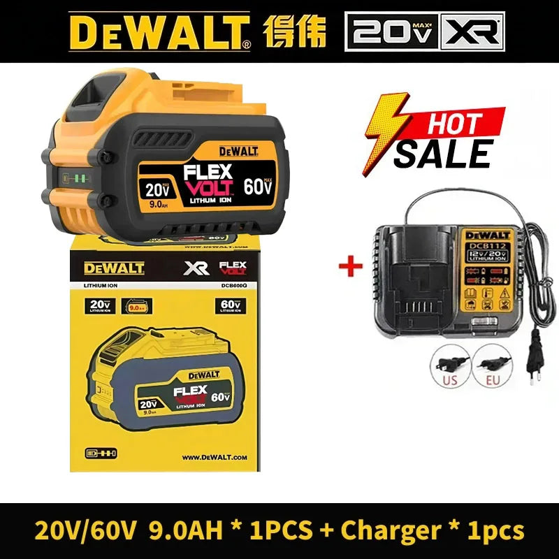 100% Original DeWalt Batteries 20V 6000mAh Li Ion Battery For DCB206 DCB205 DCB204 DCB200 DeWalt Power Tools Air Transport