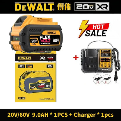 100% Original DeWalt Batteries 20V 6000mAh Li Ion Battery For DCB206 DCB205 DCB204 DCB200 DeWalt Power Tools Air Transport