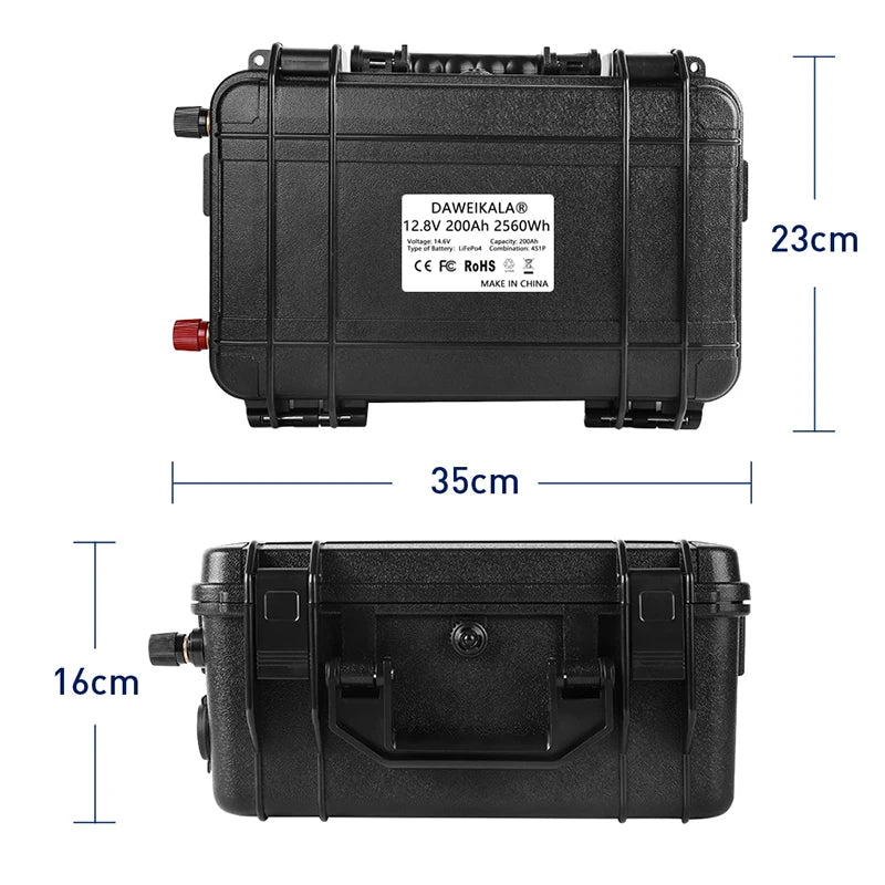 LiFePO4 12V 30AH-200Ah Lithium Battery for Outdoor Power USB Output Station for Sine Wave Motors Boats Solar Panel Outdoor RV