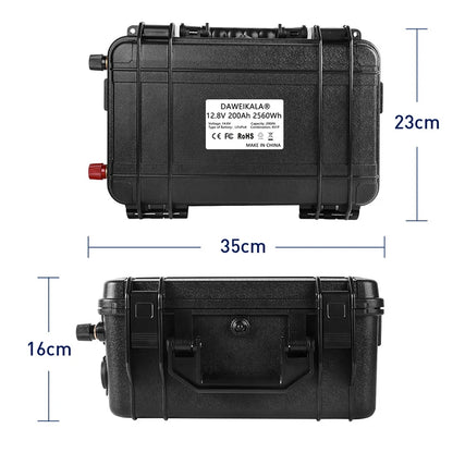 LiFePO4 12V 30AH-200Ah Lithium Battery for Outdoor Power USB Output Station for Sine Wave Motors Boats Solar Panel Outdoor RV