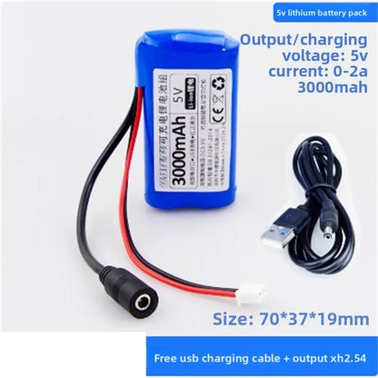 5V 16800mAh Lithium Battery Pack Rechargeable Single Chip Microcomputer for USB Fan 4G Wireless Network Wi-Fi Bluetooth