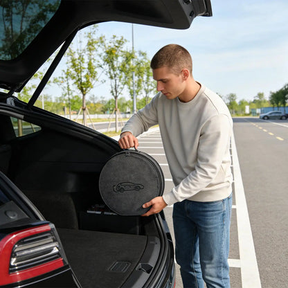 New Energy Vehicle Charging Gun Storage Bag Portable EV Charger Cable Bag Waterproof Auto EV Charging Jumper Storage Bag