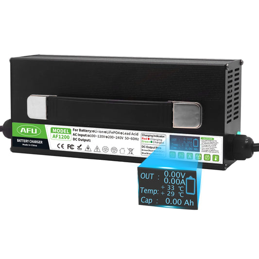 100.8V 10A Lithium ion Battery Charger Usd For 24S 88.8V Lithium ion Battery Heat dissipation High Power With LCD display screen