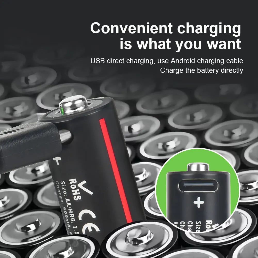 Soshine AA and AAA Li-ion Rechargeable Batteries USB Lithium 1.5V AA 2600mWh 3500mwh 4200mwh +1.5V AAA 600mwh 1100mWh Battery