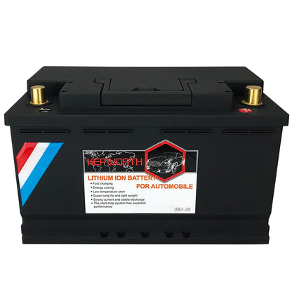 12V LiFePO4 Lithium Car Battery 70Ah 80Ah 100Ah 120Ah Jump Starter Battery Built in 200A BMS for Car, Automotive , SUV, Vehicle