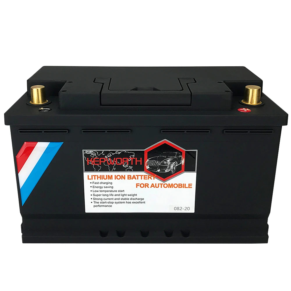 12V LiFePO4 Lithium Car Battery 70Ah 80Ah 100Ah 120Ah Jump Starter Battery Built in 200A BMS for Car, Automotive , SUV, Vehicle