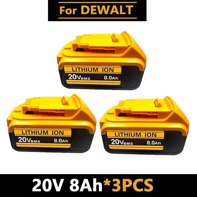for DeWalt 18v 20V Lithium Ion Batteries 20V 12Ah DCB203 Li ion Battery Replacement DCB206 DCB205 DCB204 DCB200Power Tools