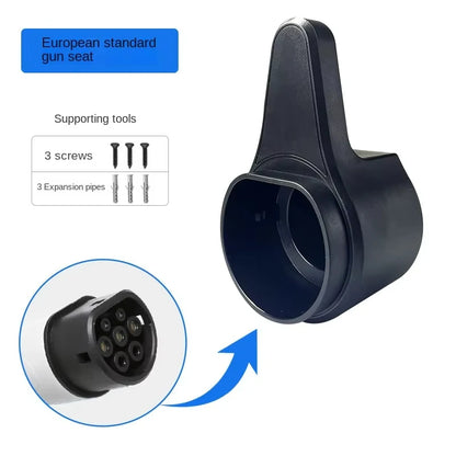 Type 2 EV Charger Holder EV Charger Plug Holder Stand Wallbox Socket Electric Car Charging  Gun Cable Wall Mount Bracket