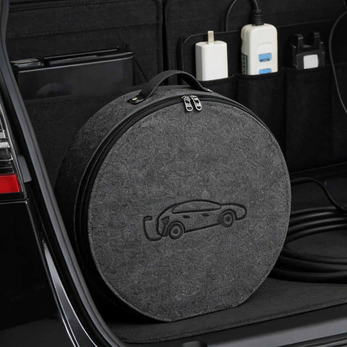 Electric Car charger Plugs Storage Carry Bag EV Car Charging Cable Sockets Waterproof Fire Retardant Equipment Container