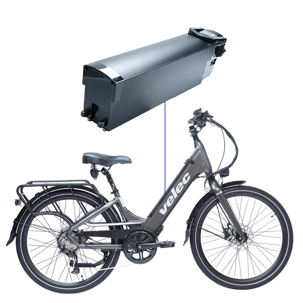 Lithium-ion Battery Pack for Folding Electric Bikes, 36V, 10.4Ah, 15Ah, 17.5Ah, 630Wh, 500W, 750W, QuietKat Bandit, VELEC R36