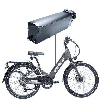 Lithium-ion Battery Pack for Folding Electric Bikes, 36V, 10.4Ah, 15Ah, 17.5Ah, 630Wh, 500W, 750W, QuietKat Bandit, VELEC R36