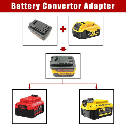 Battery Adapter for Dewalt 18V/20V Lithium Batteries Converting To for CRAFTSMAN 20V for Stanley 18V V20 Lithium Battery Tools