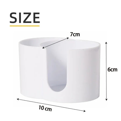 2 in 1 Clear Makeup Organizer Round Acrylic Makeup Removal Cotton Pads Portable Swab Storage Box Cosmetic Make Up Storage Holder