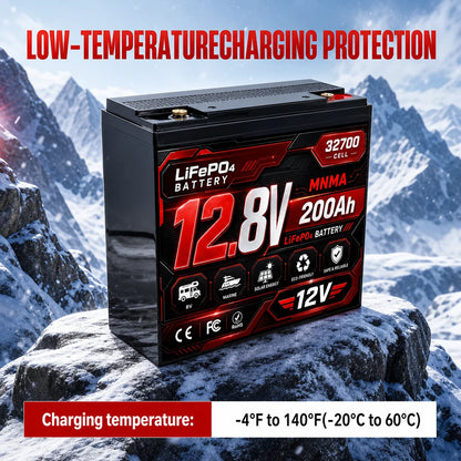 12V 180Ah 200Ah lithium iron phosphate energy storage power supply UPS RV outdoor camping built-in 100A BMS cold cycle 8000+