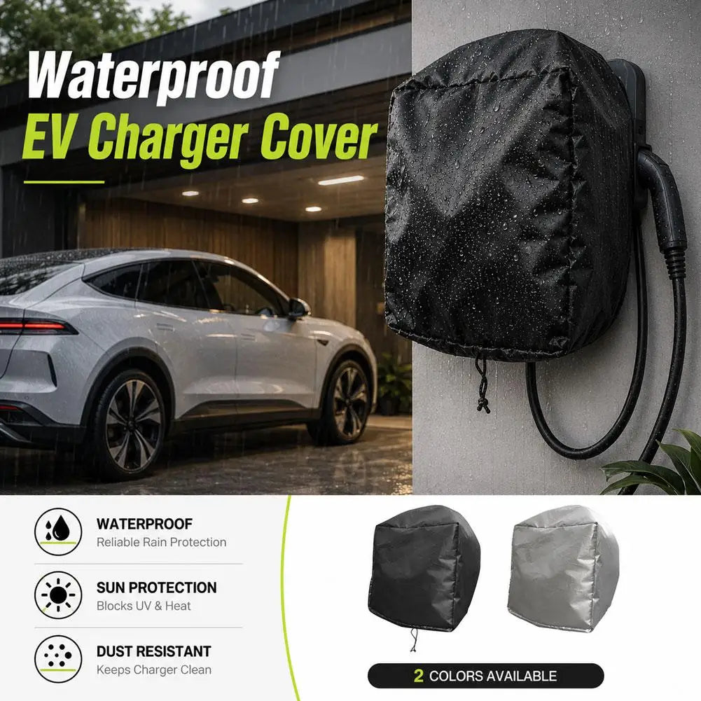 Waterproof EV Charger Post Cover Windproof  Dust‑Proof Wall‑Mount Electric Vehicle Charging Station Protector For Outdoor