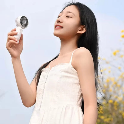 USB Mini Rechargeable Portable Fan with 3 Speeds, Handheld Fan for Gift Choice, Perfect For Office, Outdoor, Travel, Camping