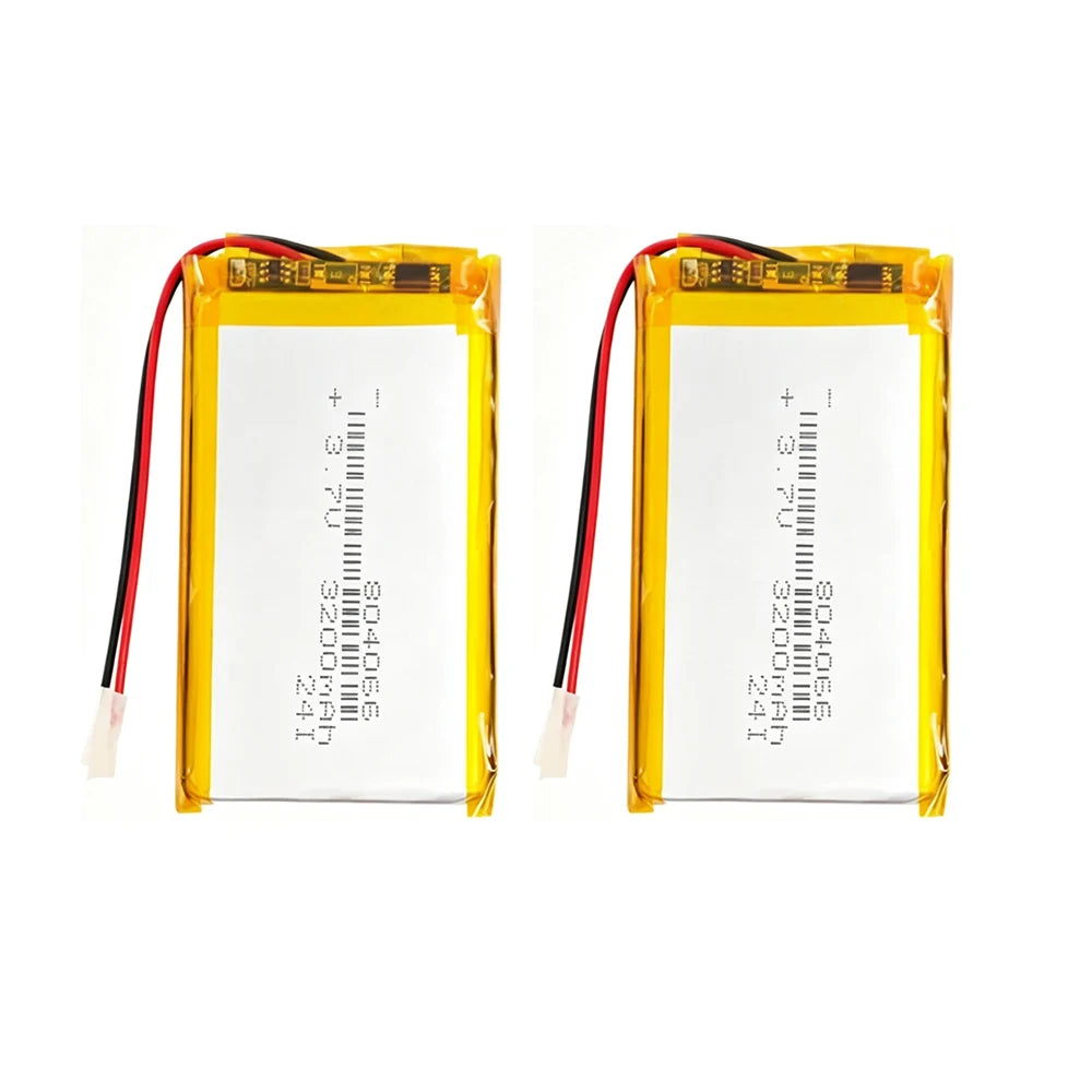 804066 3.7V 3200mAh Rechargeable Lithium Polymer Battery for Tablet Pc Speaker Camera Recorder Batteries