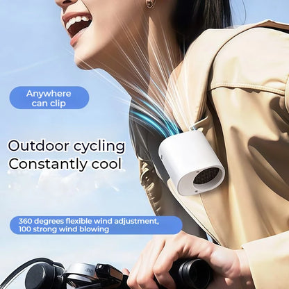Portable Car Clip Fan 360° Rotatable 100 Speed Wind 12V USB Rechargeable Electric Fan Low Noise Mini Fan Clamp Anywhere