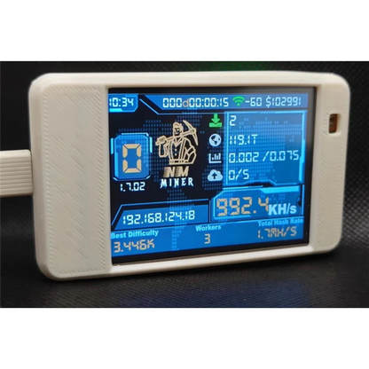AFOURT-Nmminer Nerdminer Upgrade 992 KH/S Hashrate ESP32-2432S028 2.8Inch Display Colorful Case Bitcoin Solo Lottery Miner C
