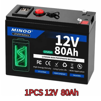12V 200000mAh 21700 Lithium Battery Pack With USB Port BMS For Sprayer Electric Vehicle Solar Storage Camping